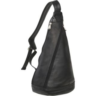 Le Donne Leather Womens Premium VAQUETTA Leather Sling Backpack Purse