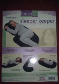 Leachco Sleeper Keeper Green Flannel Pregnancy Pillow