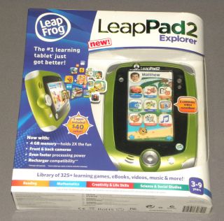 Leap Frog Leap Pad LeapPad 2 Explorer Green Boys Tablet 4 GB 2 Cameras