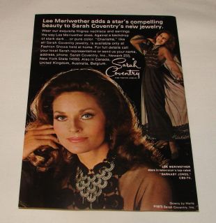 1973 Sarah Coventry Ad Lee Meriwether