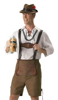 Lederhosen Beer Guy Adult German Fancy Dress Costume