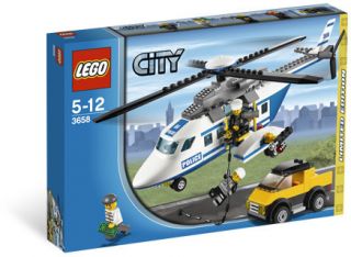 3658 Police Helicopter Persuit Lego New SEALED Legos City Town