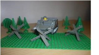Lego WW2 German Army Anti Tank Barriers with Instructions