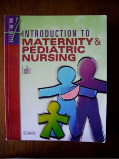 Introduction to Maternity Pediatric Nursing Leifer 0721693342