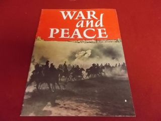 Leo Tolstoys War and Peace English Movie Brochure Vintage Memorabilia