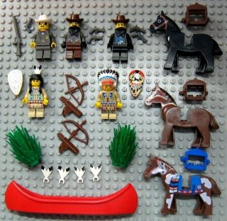 Lego Western Wild West Cowboy Indian Figures Weapons Accessories