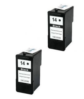 Pack 14 Black Ink Cartridge for Lexmark Printer X2600 X2650 X2670