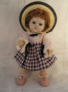 1950 53 Vintage Vogue Ginny Doll Strung Tagged Dress Outfit Beryl