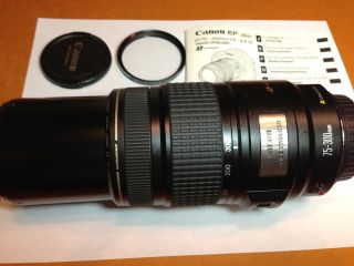 EF 75 300mm f 4 5 6 IS Ultrasonic Lens 75 300mm F 4 0 5 6 IS USM Lens