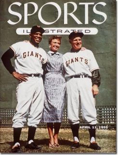 April 11, 1955 Willie Mays Leo Durocher New York Giants SPORTS