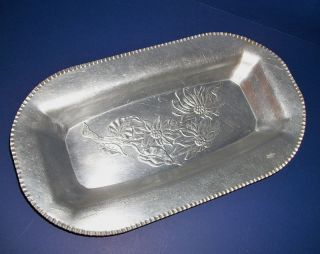 Tray Hand Wrought Aluminum Farber Shlevin Floral