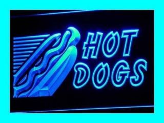 I083 B Open Hot Dogs Cafe Shop Neon Light Signs