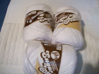 Sugar N Cream Yarn 3 New Skeins Cotton Lily White