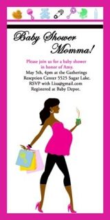 Multi Cultural and African American Baby Shower Invitations