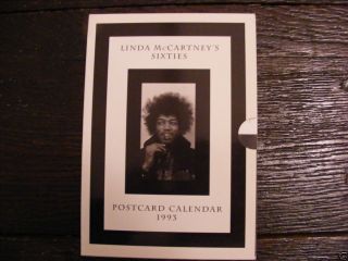 Linda McCartneys Sixties Postcard Calendar 1993 Hendrix, Dylan, Janis