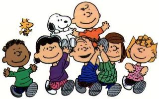 The PEANUTS Gang WindoCling Sticker Charlie Brown SNOOPY Linus etc NEW