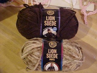 Lion Brand Lion Suede Yarn Desert Coffee