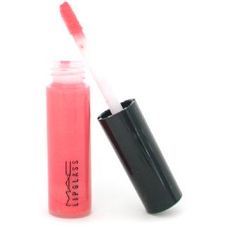 MAC Authentic Lipglass LYCHEE LUXE Lip Gloss Boxed Pretty Coral Pink