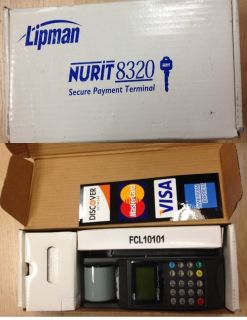 Lipman Nurit 8320 Credit Card Terminal w Powercord with Box
