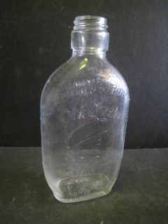 Vintage Old Quaker Half Pint Liquor Bottle