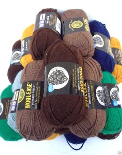Lion Brand Yarn Mixed Color 19 Skeins Lot