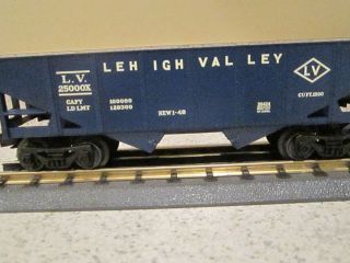 LIONEL 26424 HOPPER CAR LEHIGH VALLEY lv coal two bay train o gauge 6