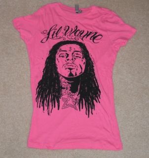 Lil Wayne Pink Photo Junior Babydoll T Shirt New Rap