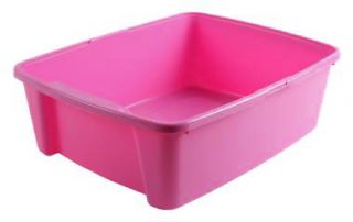 open Top Cat Kitten Litter Box Litter Pan CLP 6 Pink
