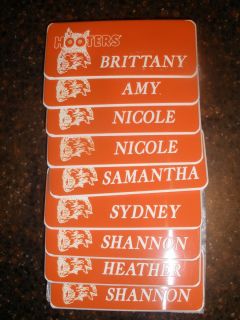 Hooters Authentic Uniform Name Tags Previous Hooters Girls Choose 20