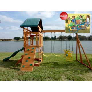 New Creative Cedar Designs Skyview Kids Playground Swing Set + Teeter