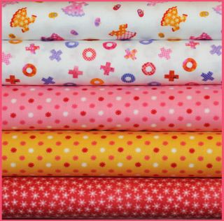 Lakehouse~LITTLE LADY in WhiTe + PiNk~5 Different Fat Quarters~SeW