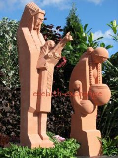 Frank Lloyd Wright Nakoma Nakomis Sand Stone Statues