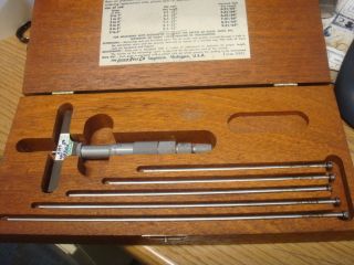 001 Depth Micrometer Machinist Gauge Tool Lufkin USA Original