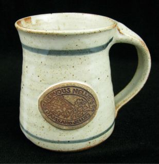 Nervous Nellies Art Pottery Stoneware Mug Neal Loken