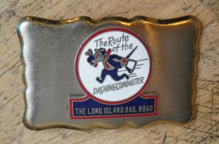 Vintage 1960s THE LONG ISLAND RAILROAD Route of the Dashing Commuter