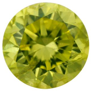 Yellow Color VS2 Clarity Loose Round Brilliant Natural Diamond