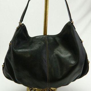 Liz Claiborne Black Leather Used Handbag Purse Sale P12