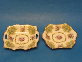 Pair of James Kent Longton Empress Pattern Plates No 3005