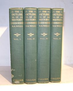 The Outline of History H G Wells 4 Volumes
