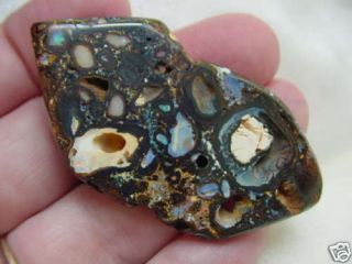 148 G Brown Black Cream Yowah Opal Loose Stone Australia WOW