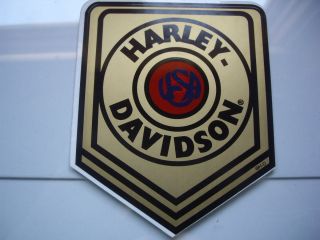 Vintage Harley Davidson Motorcycle Window Sticker Decal Old HD