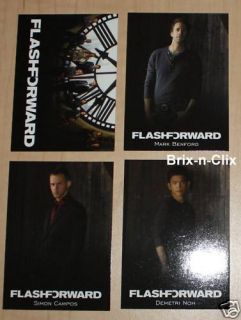 Lost Seasons 1 thru 5 Flashforward Promo 4 Card Set