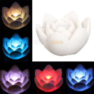New LED Colorful Lotus Flower Nightlight Lamp About Color Seven