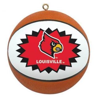 Louisville Cardinals Mini Basketball (Star Design) Hanging Christmas