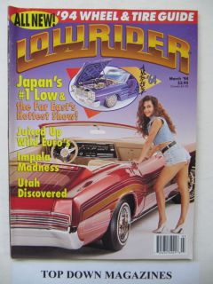 Magazine March 1994 Japans Ultimate Lowrider  1964 Impala