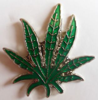 Quality Rebel Marijuana Leaf Lapel Hat Pin Pot Tie Tack Hippie