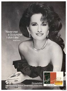 1986 Susan Lucci Revlon Scoundrel Perfume Print Ad
