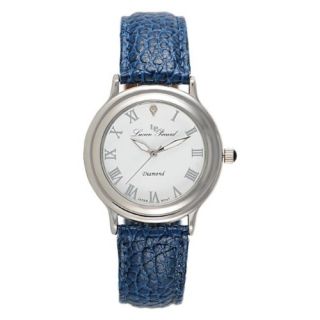 Lucien Piccard Womens Diamond Blue Leather Watch 280268