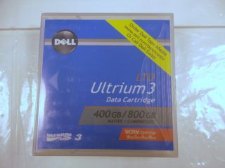 New Dell LTO Ultrium 3 400 800GB Worm Tape Media Data Cartridge RC922