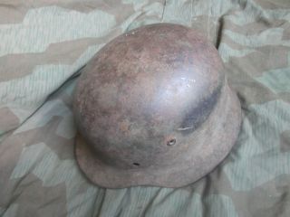 Original WWII German M35 or M40 Helmet Shell Stahlhelm No Reserve